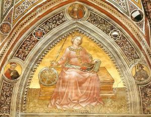 Justice and Tree Roman Heroes by Taddeo Di Bartolo