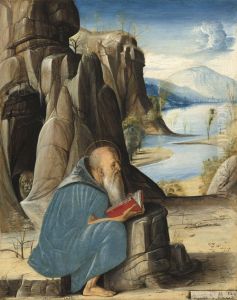 Saint Jerome Reading by Alvise Vivarini