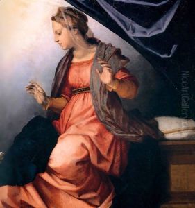 Annunciation (detail) 2 by Andrea Del Sarto