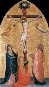 Crucifixion with the Virgin, John the Evangelist, and Mary Magdelene by Angelico Fra
