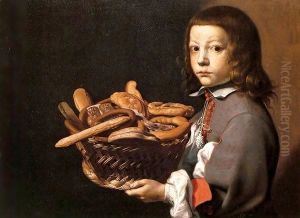 Boy with a Basket of Bread by Evaristo Baschenis