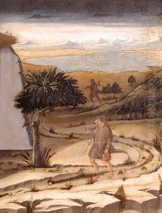 Nativity (detail) 2 by Bicci Di Neri
