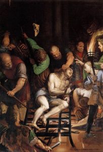 The Martyrdom of St Lawrence by Antonio Campi