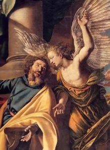 St Matthew and the Angel (detail) by Vincenzo Campi