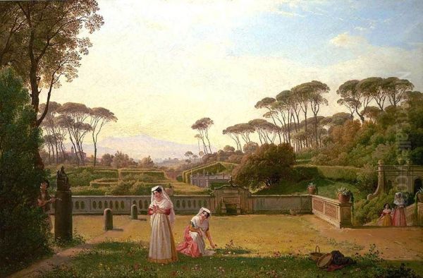 Garden of the Villa Doria Pamphili in Rome - view 1