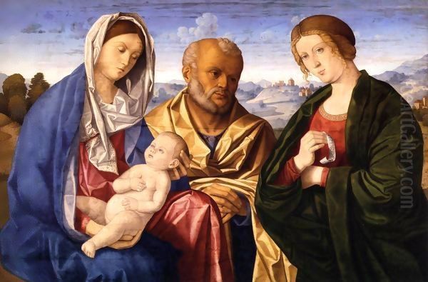 The Holy Family with a Female Saint - view 1