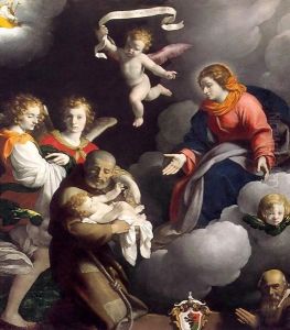 The Vision of St Felix of Cantalice by Carlo Ceresa
