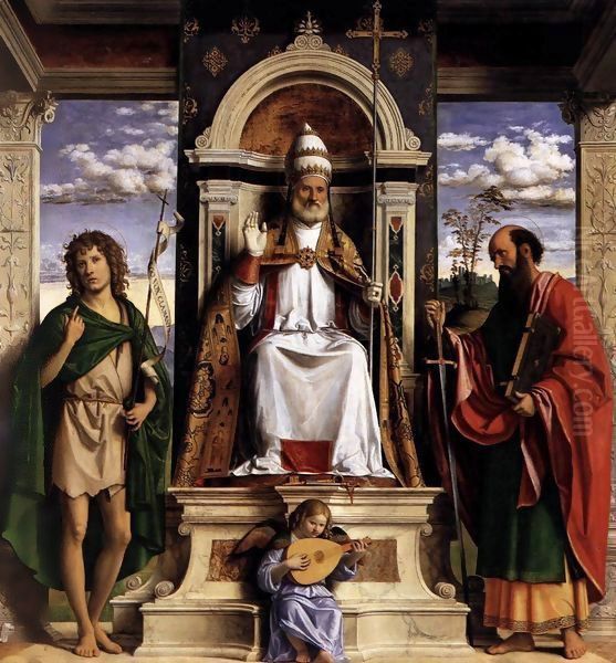 St Peter Enthroned with Saints by Giovanni Battista Cima da Conegliano