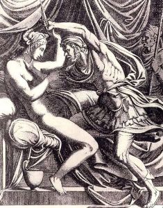 Tarquin and Lucretia by Leon Davent