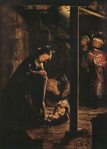 Nativity in Nocturnal Light by Defendente Ferrari