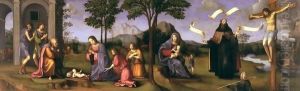 Adoration of the Child 2 by Francesco Francia