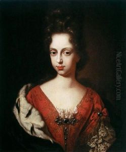 Portrait of Anna Maria Luisa de' Medici as a Young Woman by Anton Domenico Gabbiani