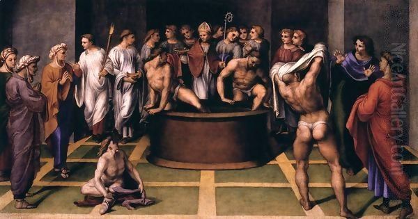 St Augustine Baptizes the Cathechumens - view 1