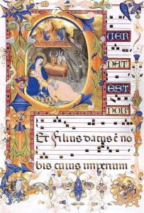 Gradual 1 for San Michele a Murano (Folio 38v) by Don Silvestro Dei Gherarducci