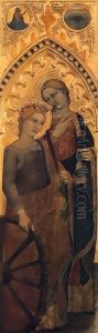 Ognissanti Polyptych lateral panel by Giovanni Da Milano