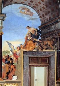 Fame Showing the Wandering Philosophers to Tuscany and Munificence by Giovanni Giovanni da San (Mannozzi)