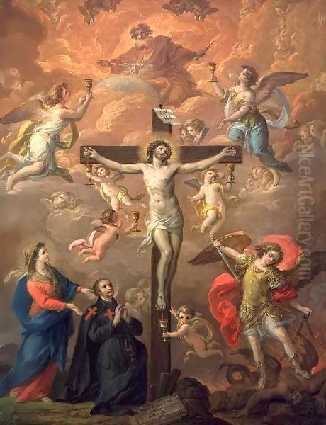 Crucifixion with St Michael - view 1