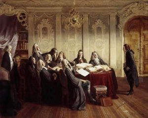Hieronymus Jobs at His Exam by Peter Hasenclever Johann