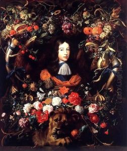 Garland of Flowers and Fruit with the Portrait of Prince William III of Orange