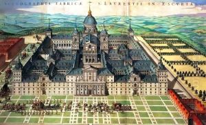 Perspective view of San Lorenzo de El Escorial by Juan de Herrera