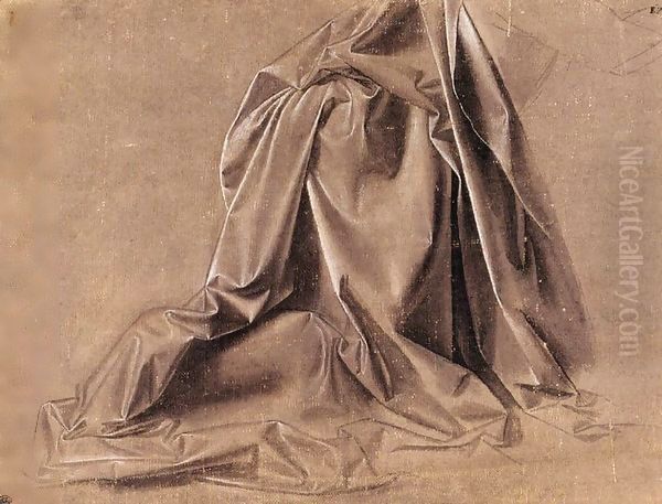 Drapery for a seated figure - view 1