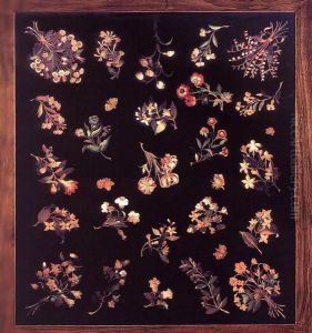 Model for a pietre dure table top