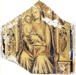 Virgin and Child Enthroned with Sts John the Baptist and John the Evangelist by Lorenzo Monaco