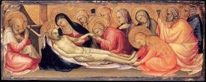 Lamentation over the Dead Christ by Lorenzo Monaco