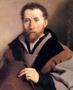 Portrait of a Man with a Felt Hat by Lorenzo Lotto
