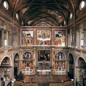 Paintings on the partition by Bernardino Luini