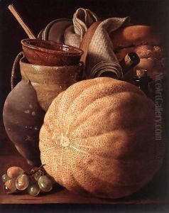 Still-Life with Cantaloup Melon