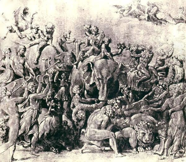 The Triumph of Bacchus in India - view 1