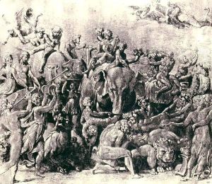 The Triumph of Bacchus in India by Conrad Martin Metz