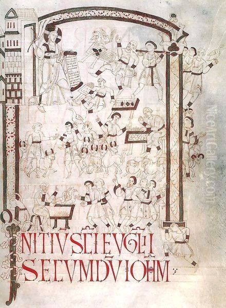 Gospelbook of Matilda The Cleansing of the Temple - view 1