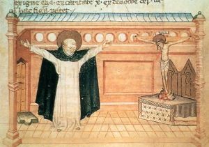 St Dominic in Prayer by Italian Miniaturist