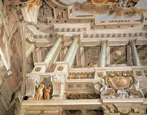 Ceiling fresco (detail) by Agostino Mitelli