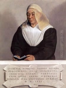 Abbess Lucrezia Agliardi Vertova by Giovanni Battista Moroni