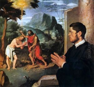 The Baptism of Christ with a Donor by Giovanni Battista Moroni