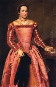 Woman in a Red Dress by Giovanni Battista Moroni