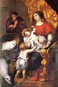 Holy Family by Pedro de Moya