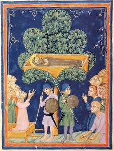 The Morgan Codex (Folio 37) by Pacino di Bonaguida