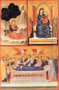 Left wing of a diptych by Pacino di Bonaguida