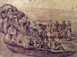 Scenery with River Allegories by Giulio Parigi