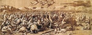 The Battle at Pons Milvius by Giovanni Francesco Penni