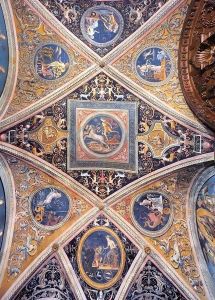 Ceiling decoration by Pietro Vannucci Perugino