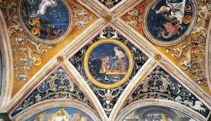 Ceiling decoration (detail) 2 by Pietro Vannucci Perugino