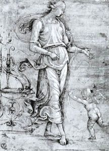 Venus and Cupid by Pietro Vannucci Perugino