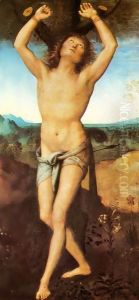 St Sebastian by Pietro Vannucci Perugino
