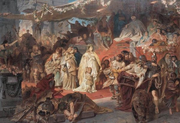 Thusnelda Led in Germanicus' Triumph - view 1