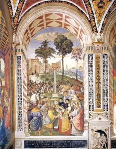 No. 5 Enea Silvio Piccolomini Presents Frederick III to Eleonora of Portugal